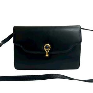 GUCCI (Old Gucci) Vintage Calf Leather Mini Shoulder Bag/Pochette/Sacoche, Na...